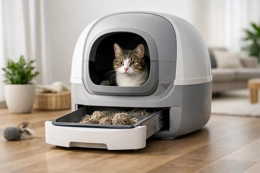 Cómo funciona un arenero autolimpiable para gatos