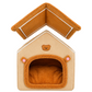 Casa Cama para Gatos y Perros Pequeños Tipo Casita Suave y Acolchada