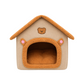 Casa Cama para Gatos y Perros Pequeños Tipo Casita Suave y Acolchada