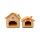 Casa Cama para Gatos y Perros Pequeños Tipo Casita Suave y Acolchada