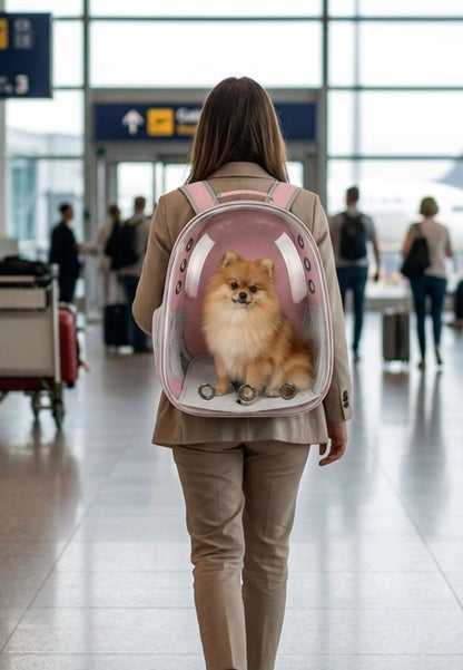 Mochila Transportadora Cápsula para Mascotas