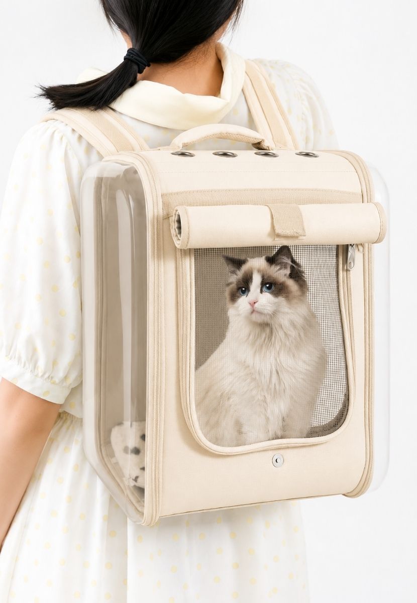 Guacal morral Transportadora para Gato y Perro Pequeño Portátil