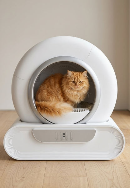 Arenero Inteligente Automático para Gatos Autolimpiable