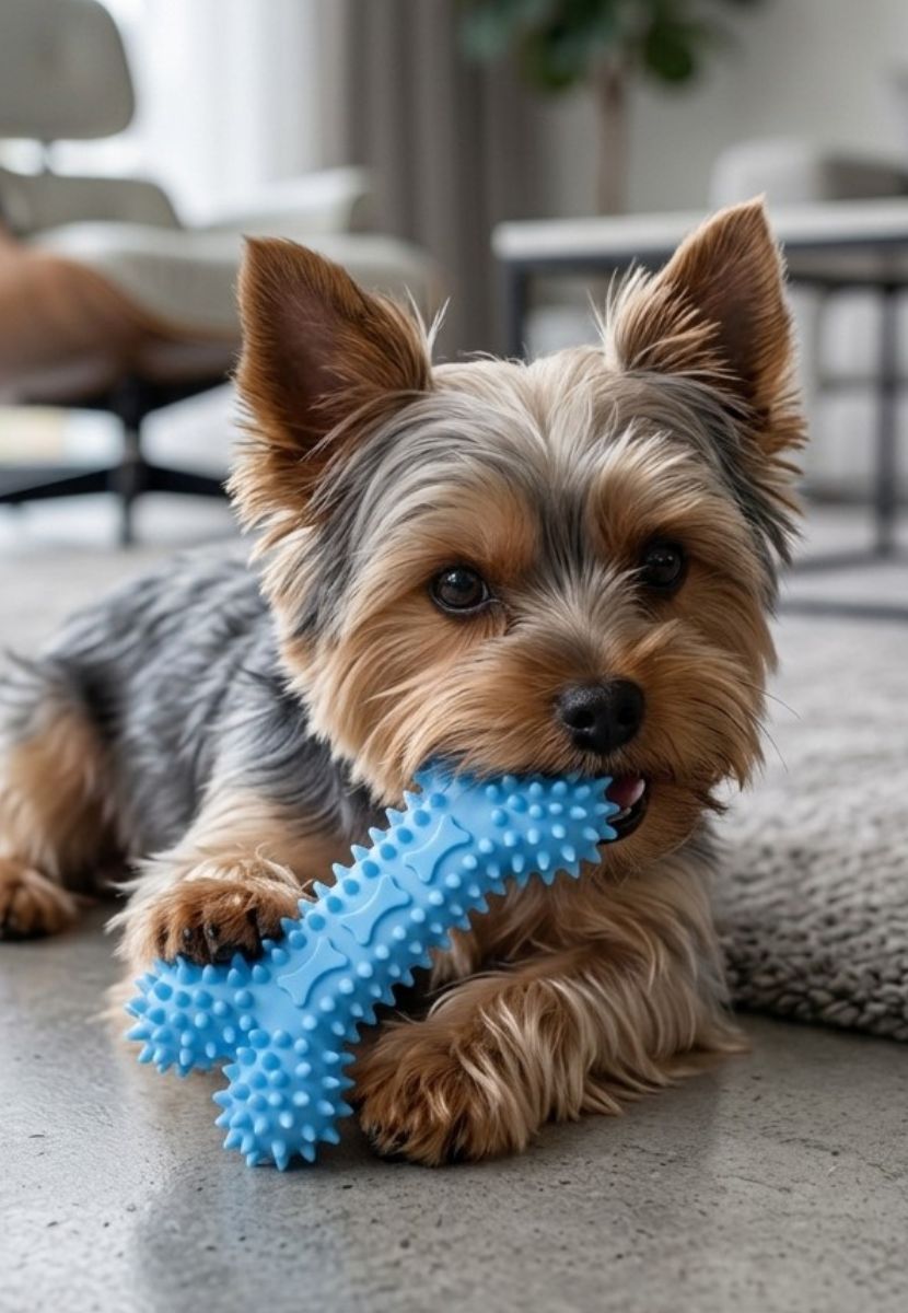 Juguete Mordedor para Perros Pequeños en Forma de Hueso