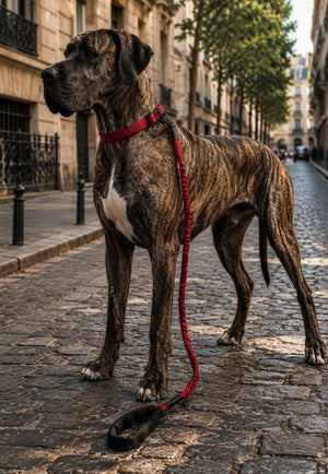 Correa Elástica Anti tirones para Perro con Collar Ajustable