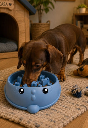 Plato Slow Feeder para Perros y Gatos | Comedero Anti ansiedad