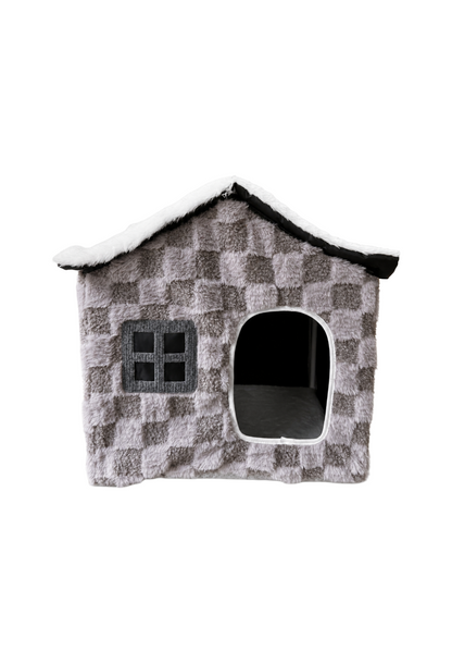 Casa Cama para Perro y Gato Tipo Casita Suave y Acolchada