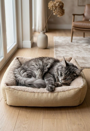 Cama para Perro y Gato Tipo Sofá Suave y Acolchada