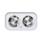Comedero Elevado Doble para Perros y Gatos con Platos en Acero Inoxidable