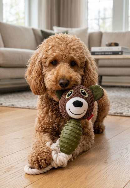Juguete Mordedor para Perros con Cuerda