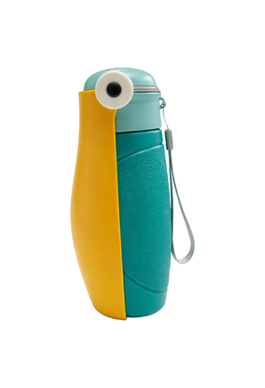 Botella portátil para mascotas con dispensador de agua y bandeja