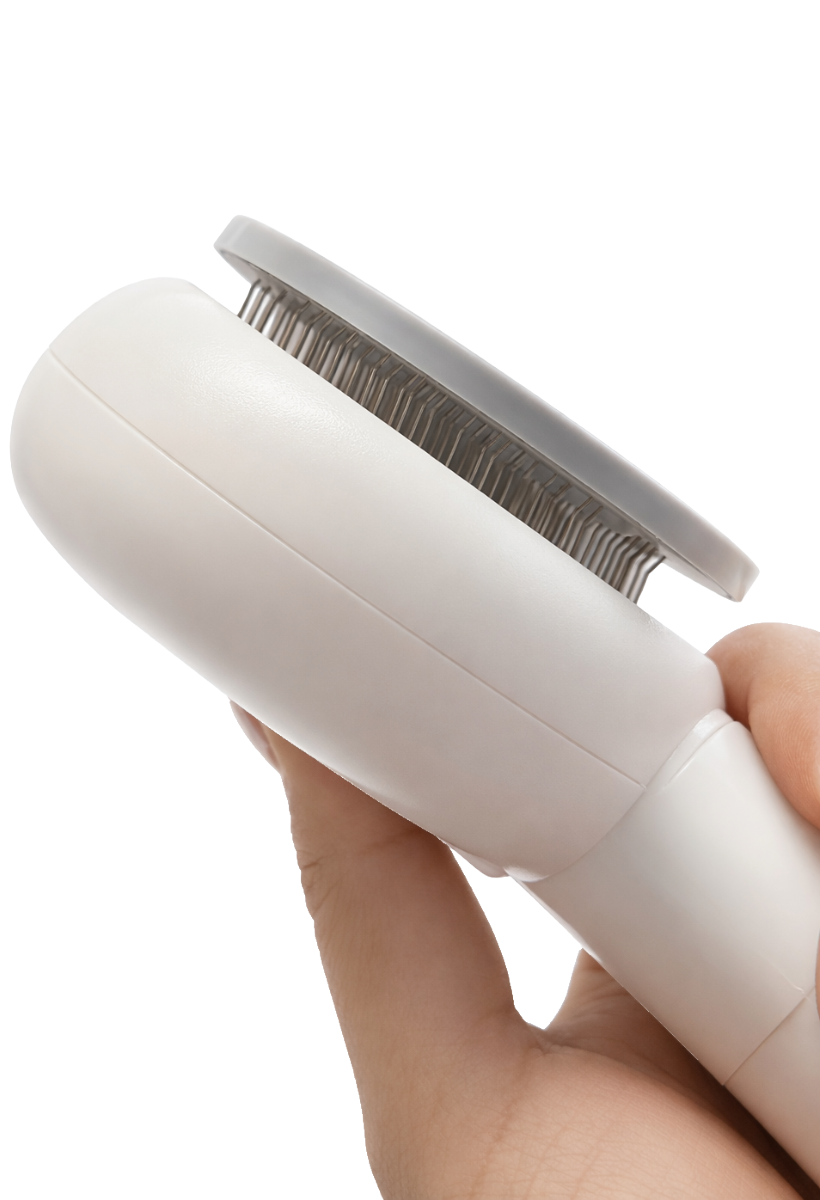 Cepillo removedor de pelo con lima eléctrica y luz LED para mascotas