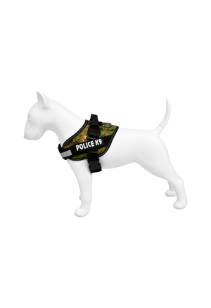 Arnés Táctico Police K9 para Perro Ajustable y Reflectivo