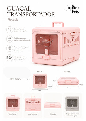 Transportador Plegable para mascotas Portátil