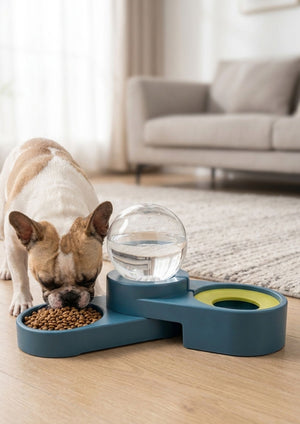 Dispensador Automático de Comida y Agua para mascotas