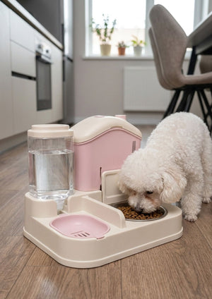 Dispensador Automático de Comida y Agua para mascotas