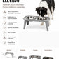 Comedero Elevado Doble para Perros y Gatos con Platos en Acero Inoxidable
