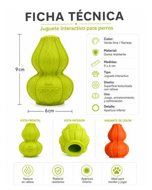 Juguete Interactivo Dispensador de Snacks para Perros LAROO