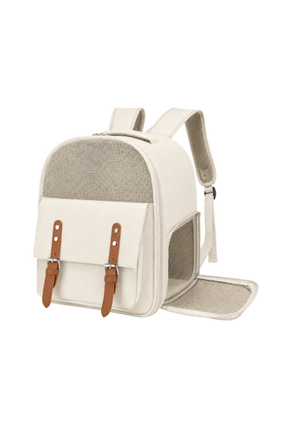 Morral Transportador para Gato y Perro Pequeño con Malla Transpirable